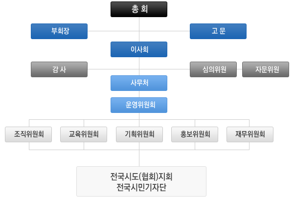 협회 조직도